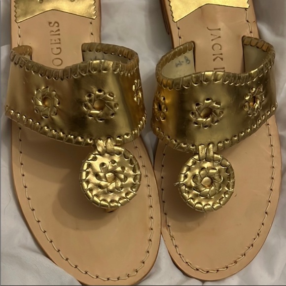 Jack Rogers Shoes Jack Roger Gold Sandals Poshmark